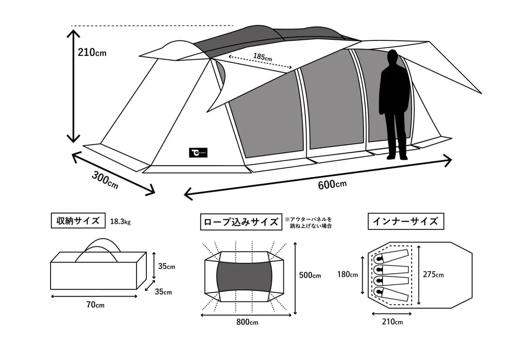 送料無料 】TOKYO CRAFTS トウキョウクラフト ウィングフォート（4人
