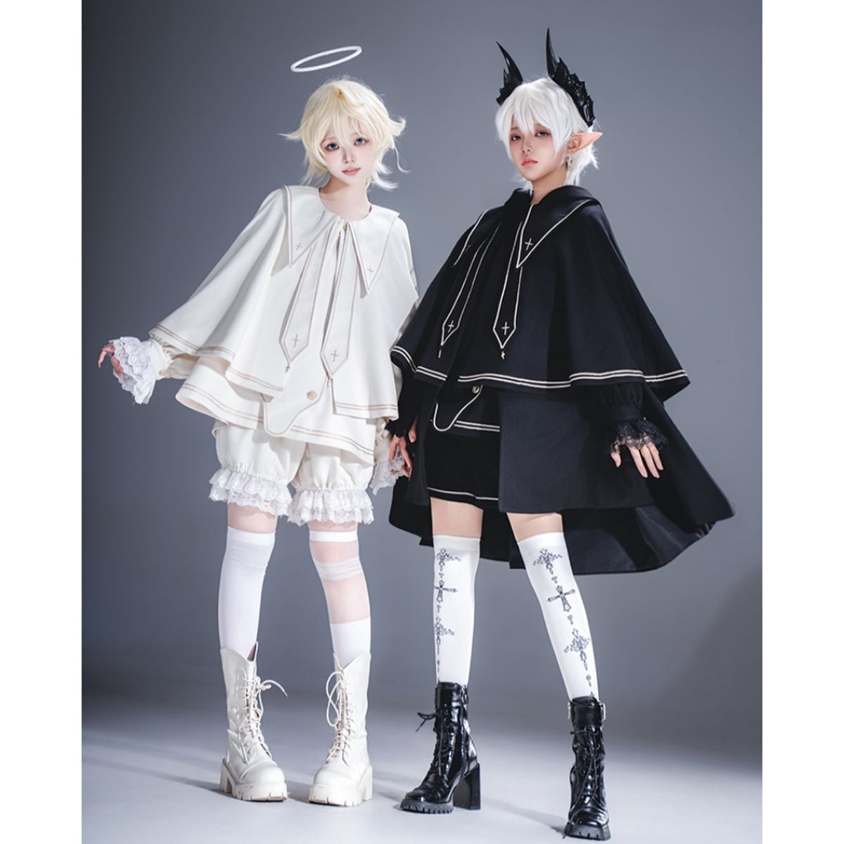 天使と悪魔〜マント付き王子セット〜：ブラックロングケープ