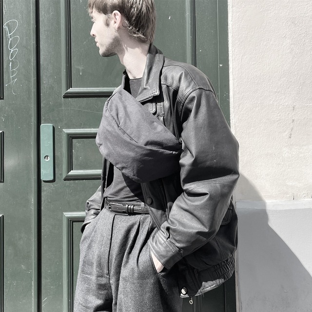 171ABG11　Fabric waist bag 'demi cercle'　ボディバッグ