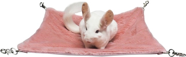 【小動物】　夢、ふわりハンモック　ピンク/ブルー