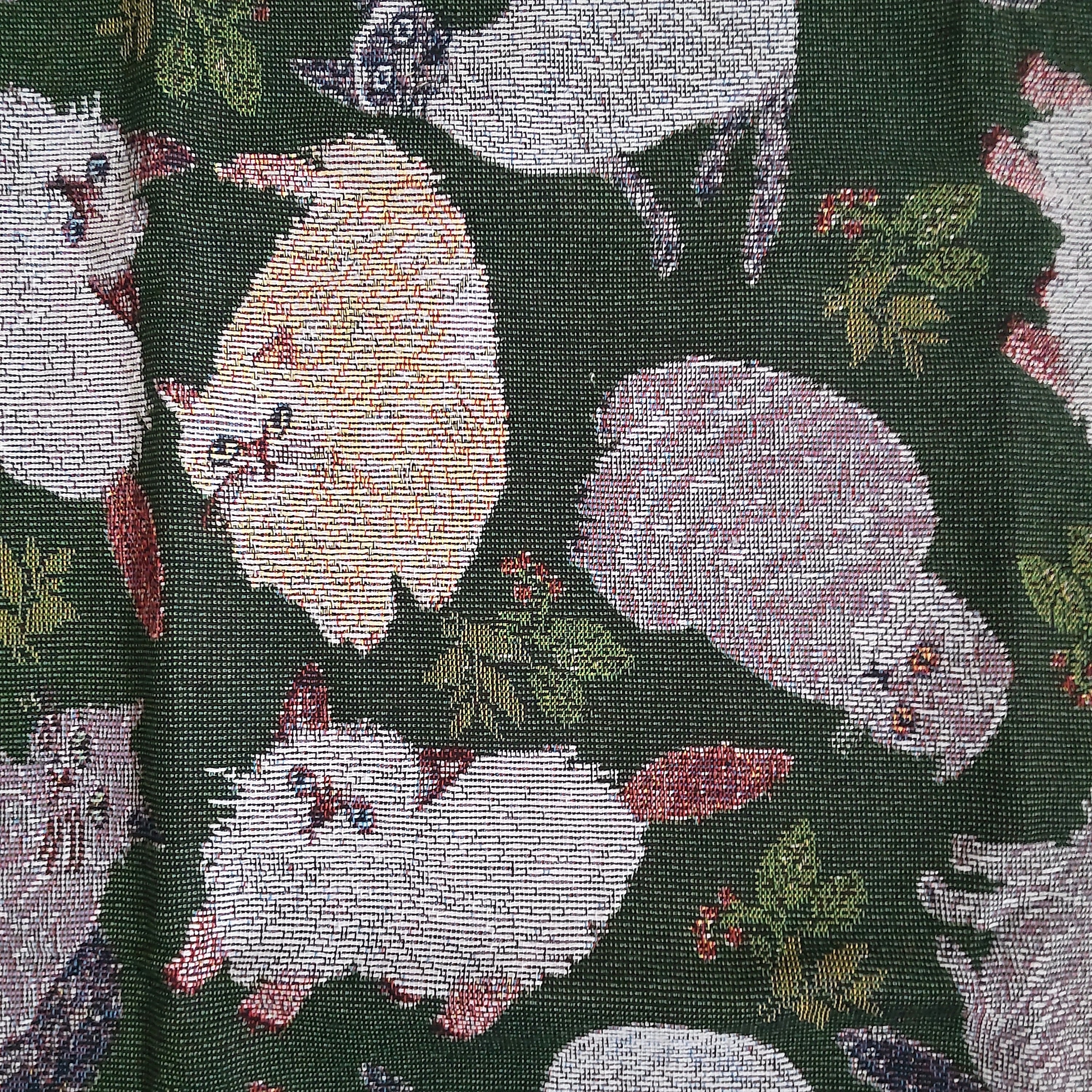 松尾ミユキ　Tapestry rug/Cat&Leaf 猫ラグ　猫　ネコ　ねこ