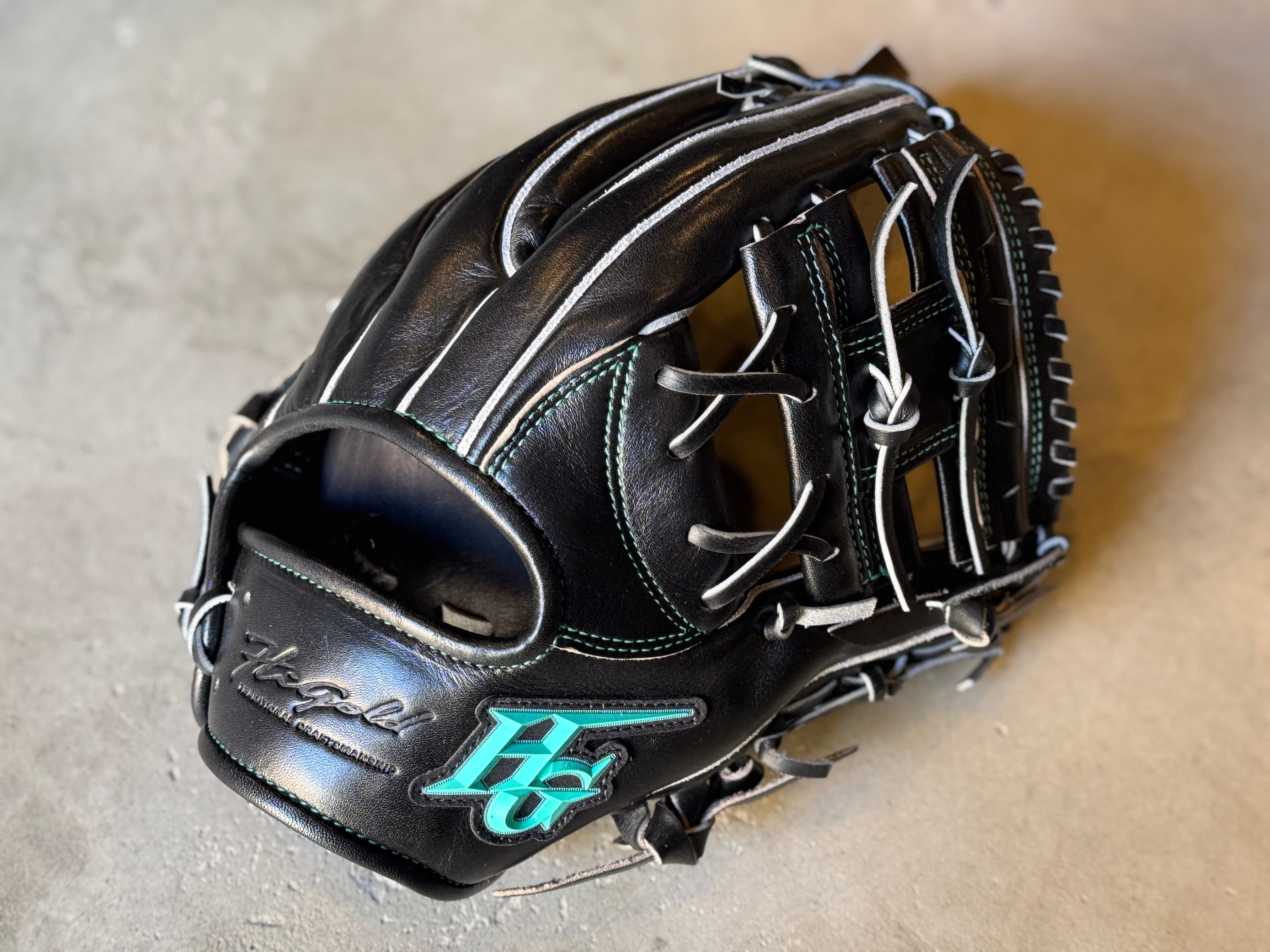 己極シリーズ2026モデル【Hi-GOLD】軟式用グローブ 投手用 SRブラック