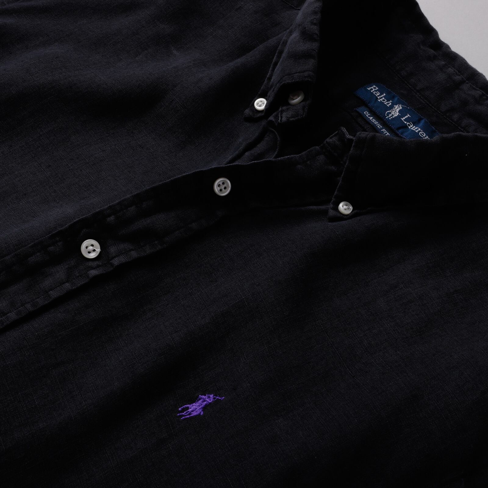 極美品】90s Ralph Lauren special linen shirt big size 