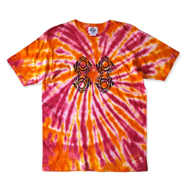 TKHOME FACTORY "88 LOGO" TIE DYE  T-SHIRT -L-