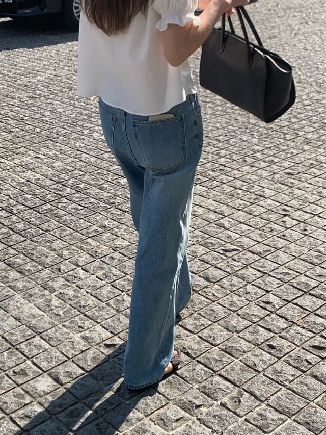 (OUNCE) rosie medium blue denim pants