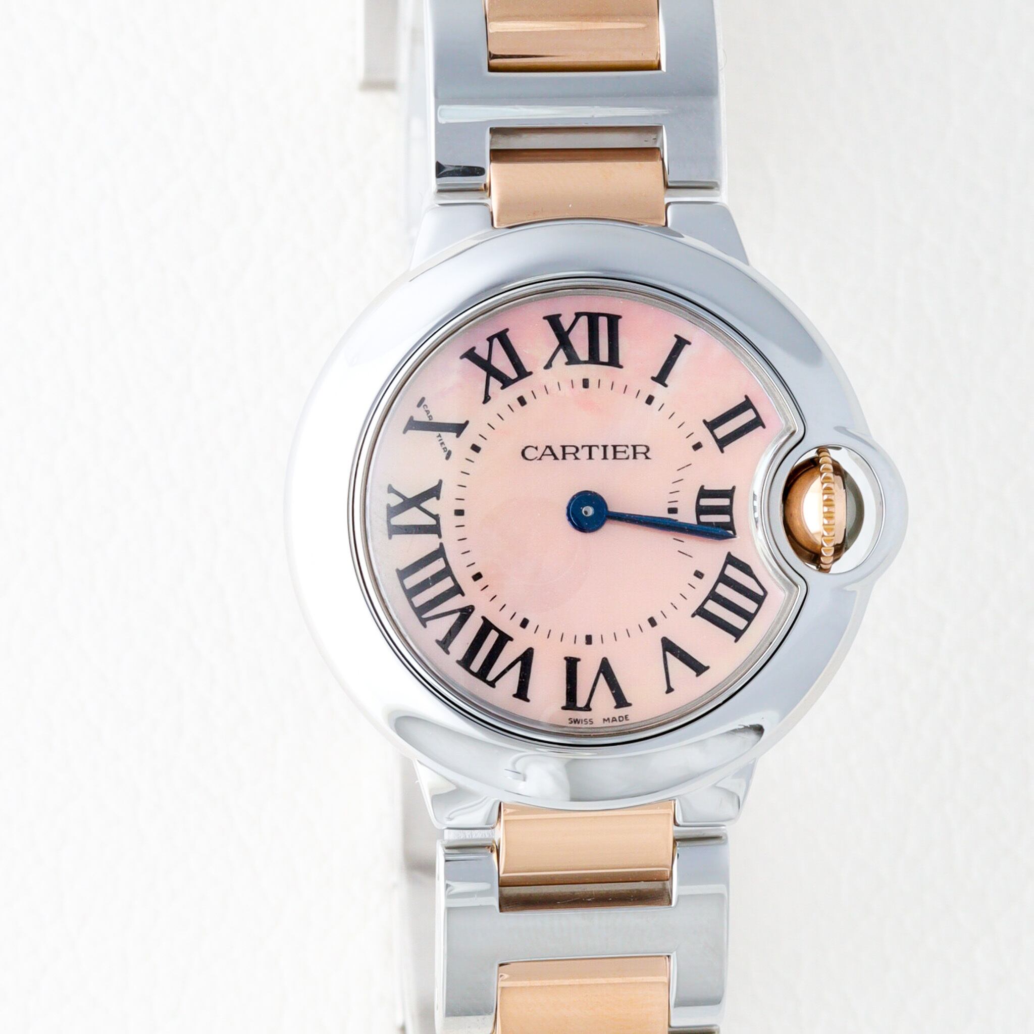 お値下げ！美品！バロンブルーSS×PG文字盤ピンクマザーオブパール 