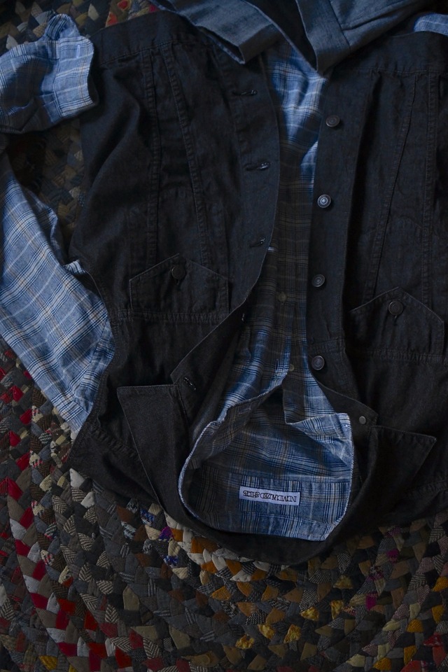 INDIVIDUALIZED SHIRTS / Ex Cotton Cashmere pullover shirt (Gray glenn check)