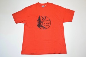 USED 80s Hanes "60 ISN'T OLD IF YOU'RE A TREE" T-shirt -XLarge 014