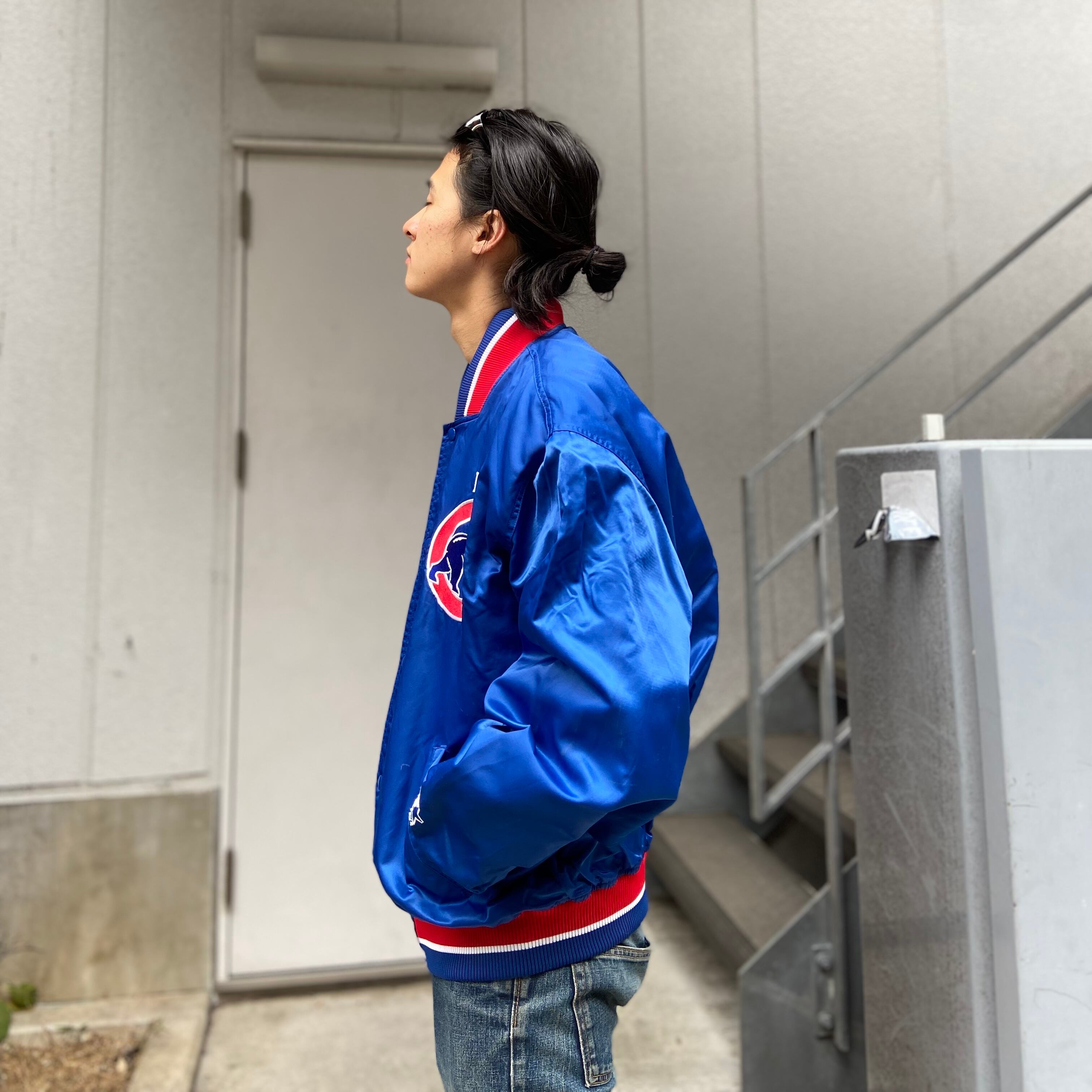 size:XL【 Chicago Cubs 】シカゴ・カブス ナイロンジャケット