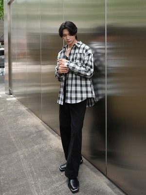 【ALUDE SELECT】line reverse buggy denim（2color）
