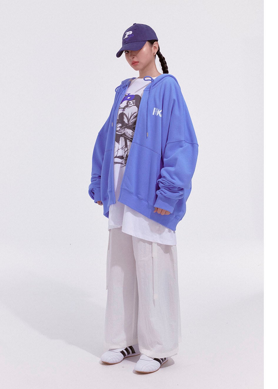 ☆TWS ドフン 着用！！【PAKUA】BUTTERFLY HOODIE ZIP-UP_SKY BLUE