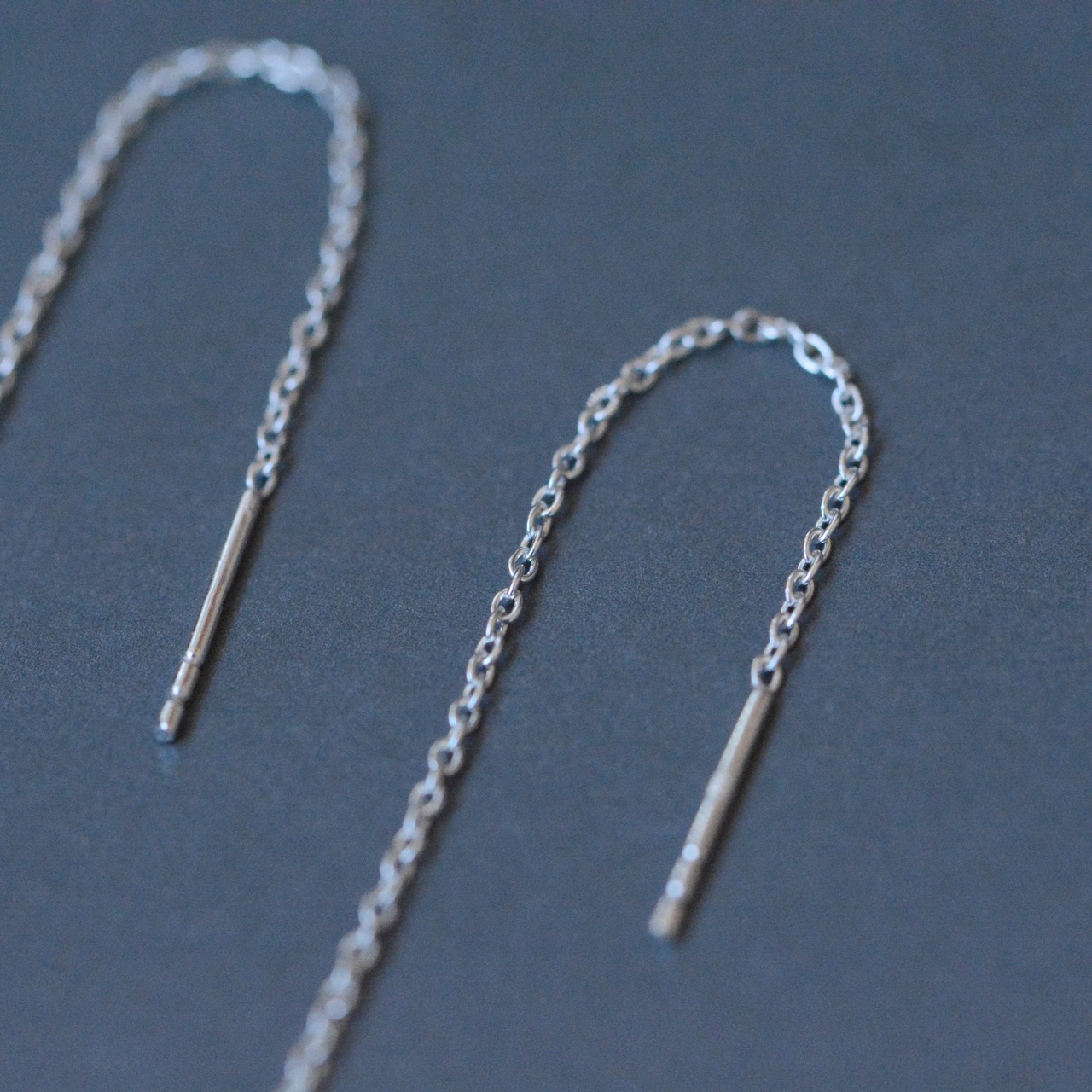 vertical  ピアス シルバー