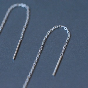 vertical  ピアス シルバー