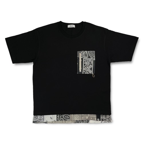 BANDANA POCKET T-SHIRTS (Black)