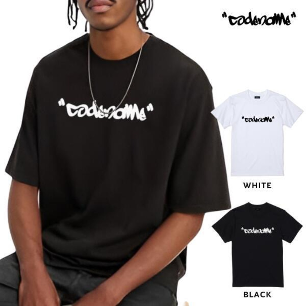 CODENAME 「”TAG LOGO” S/S T-Shirts Black/White」 - 1