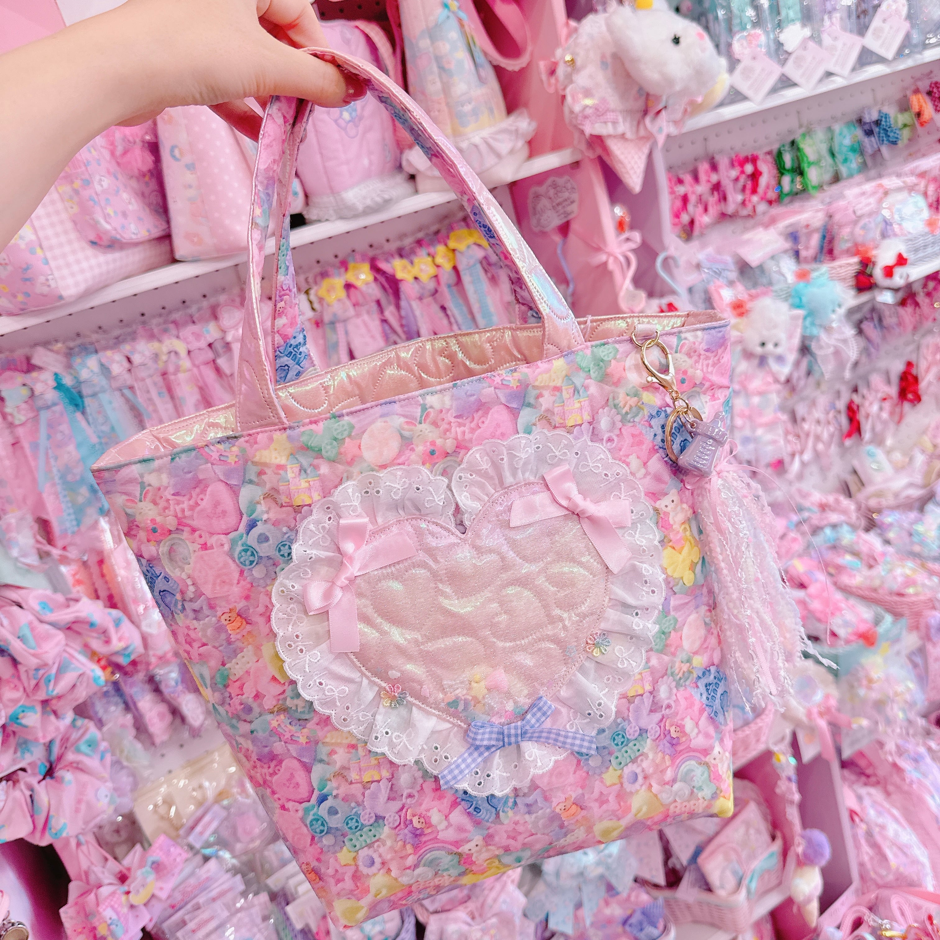 【C7】39-1ハートポケットトートバッグ