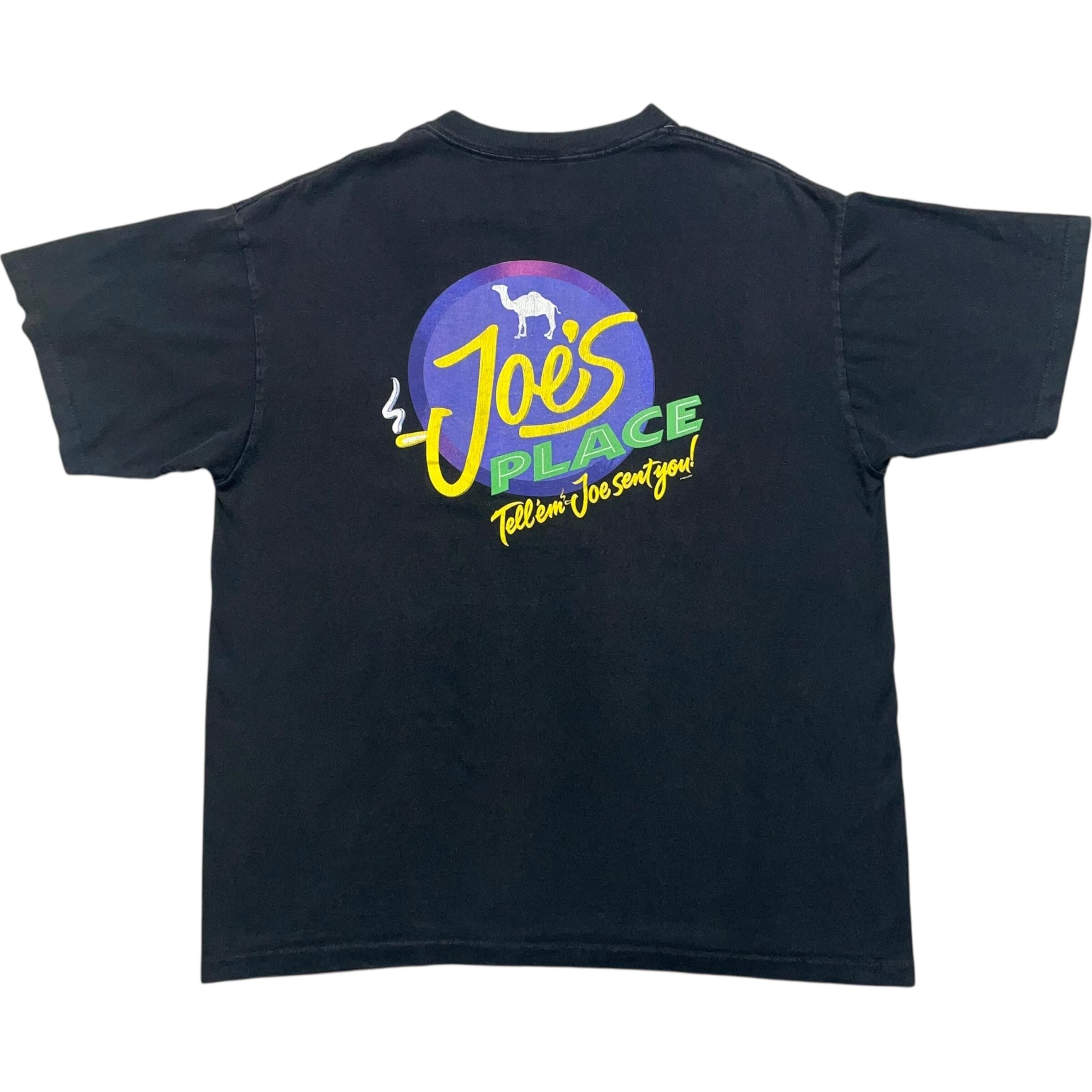 《XL》 CAMEL キャメル Tシャツ タバコ プリント 胸ポケット ブラック 90年代 vintage no.7418