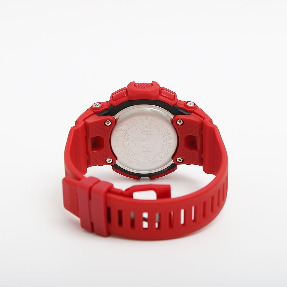 カシオ メンズ腕時計 レッド 赤 - 腕時計(デジタル)