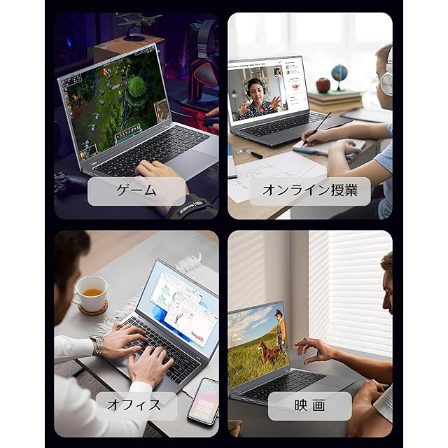 ノートパソコン Office 2024搭載 15.6 インチ カメラスイッチ 日本語