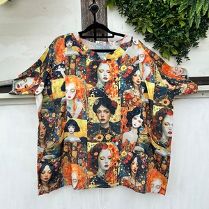 周年祭 フェイス柄ポケット付きトップ