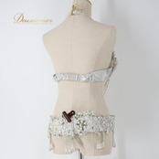 ベリーダンス オリエンタル 衣装 トップス ベルト セット シルバー系 ラインストーン ビーズ キラキラ 花 華やか 煌びやか ダンス衣装 ステージ 舞台 かわいい 銀 揺れる ゴージャス 豪華 装飾