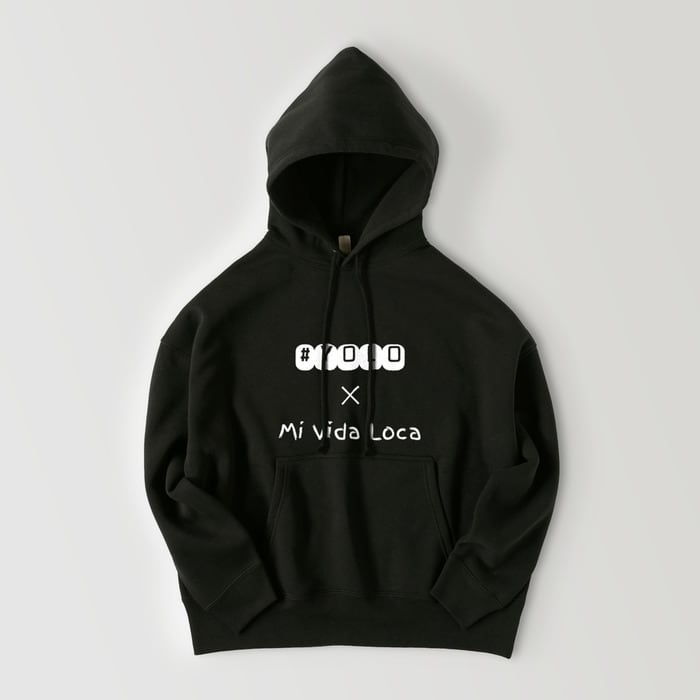 embroidery brand name hoodie black | Pay ID