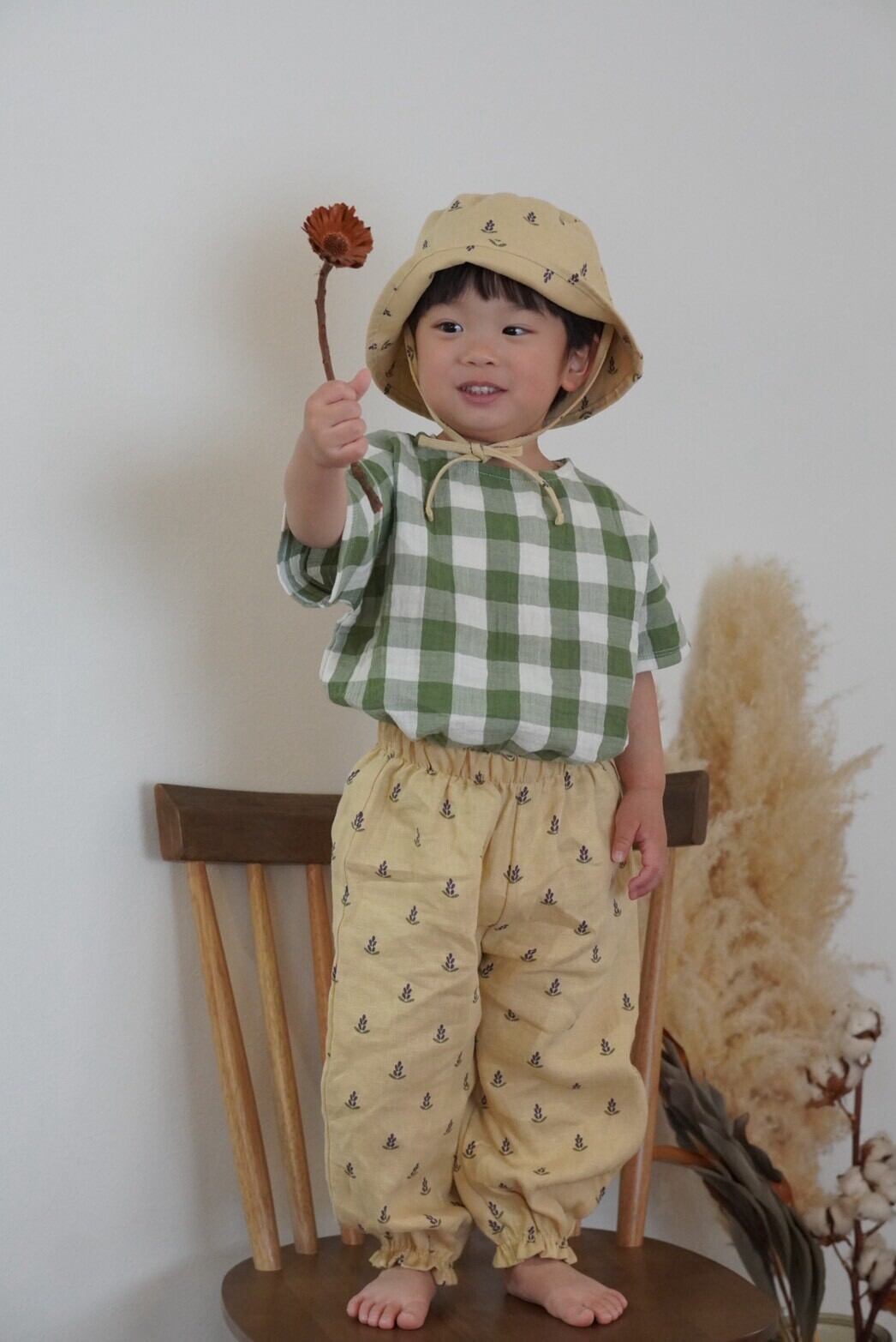 organic zoo lavender pants & sunhat 3-4y organic zoo lavender
