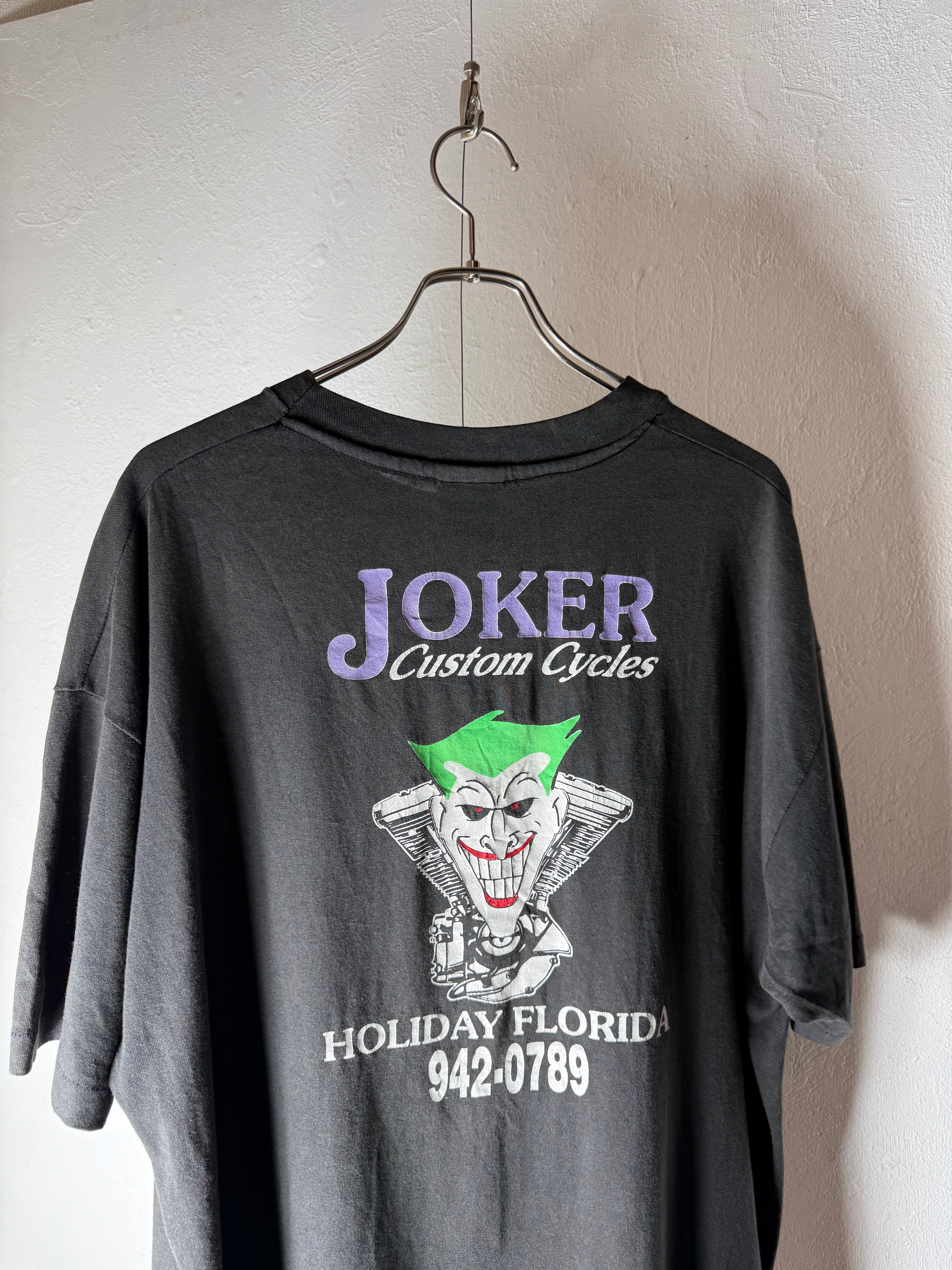 90’s USA made “JOKER Custom Cycles” Shop T-shirt