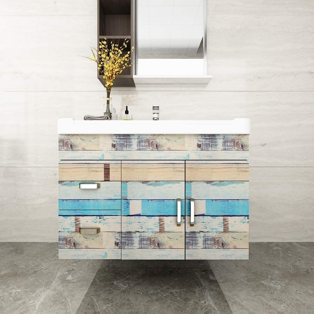 Homya 壁紙シール はがせる壁紙 45cmｘ10m 木目 防水 リメイクシート 接着剤不要 DIYシート 防カビ ウォールステッカー 地中海風 のり付き