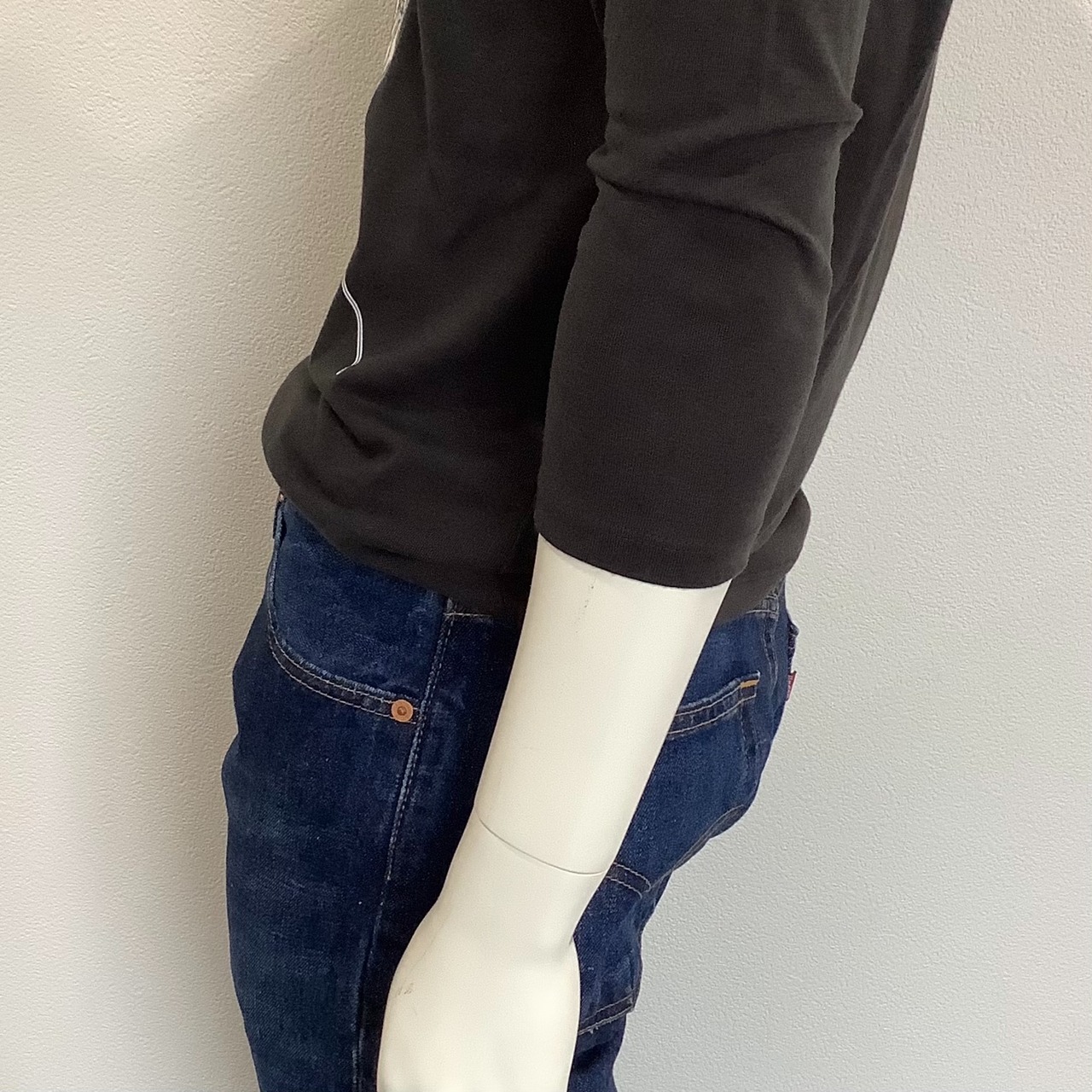 Future,future ( これからの未来 ) 七分袖 Tシャツ スミクロ