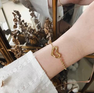 Big Heart Gold Bracelet