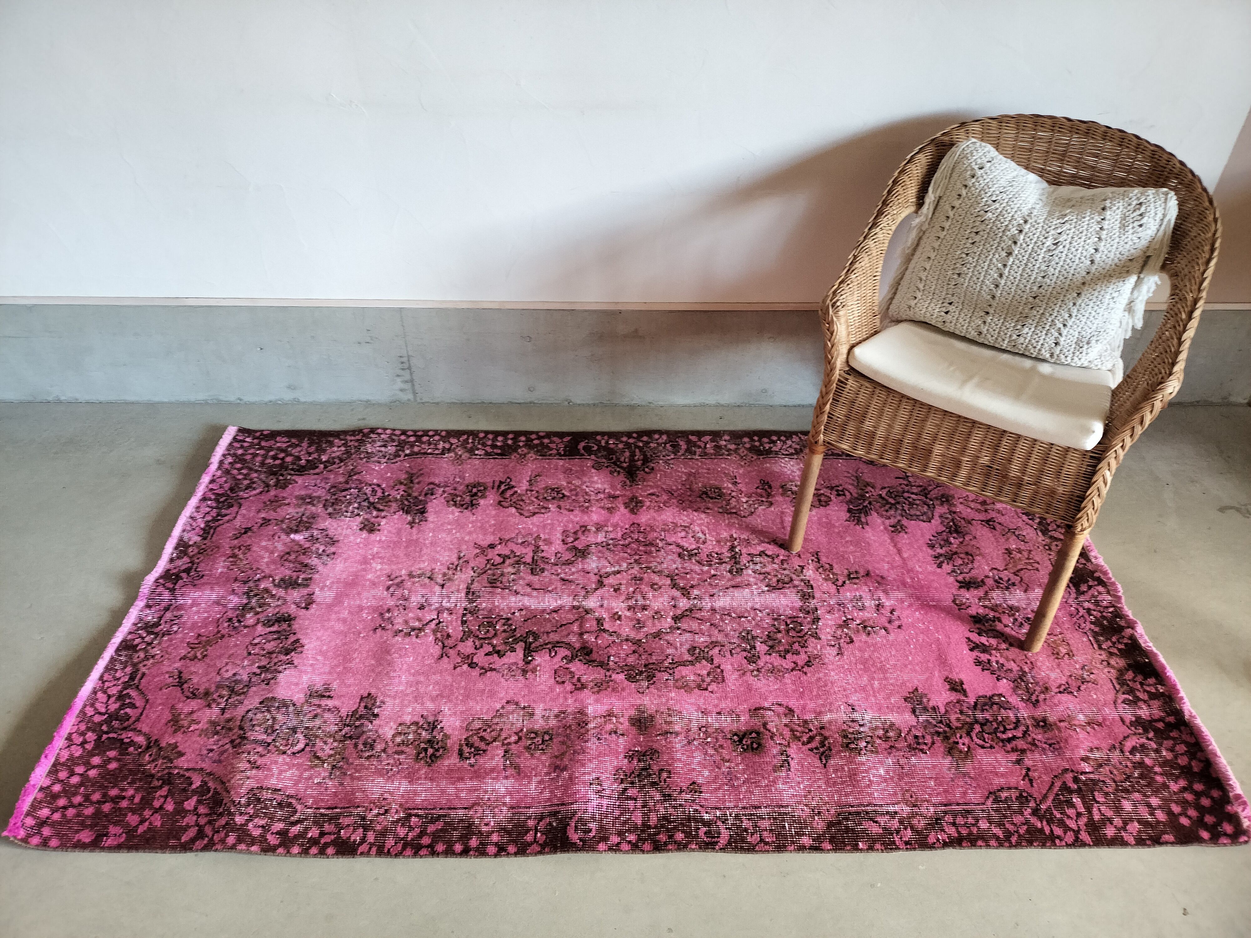 マゼンタピンクのオーバーダイラグ ＃28－n | Riad Home