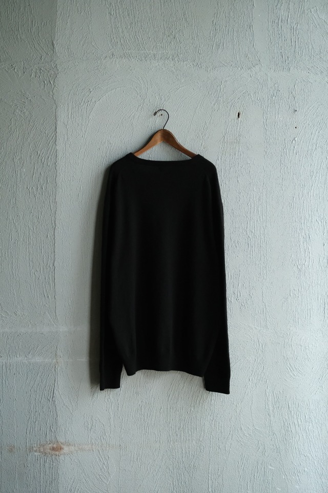 Utah／"J.CREW" v-neck cashmere sweater／ black