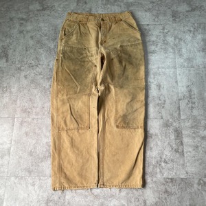メキシコ製 ブラウン ダブルニー Carhartt B136-BRN 31×32