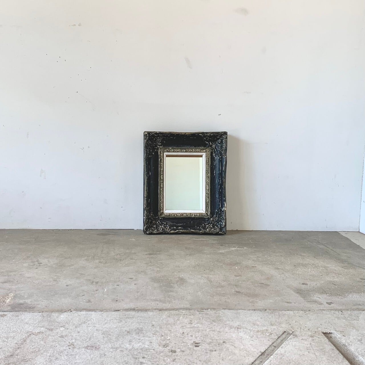 鏡　古い額　古道具　0511