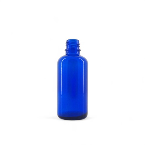 コバルトブルー遮光瓶　(50ml)　日本製　アロマテラピー ドロッパーキャップ別売り