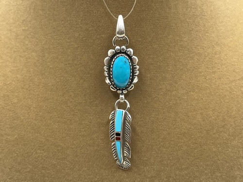 シルバー925ペンダントトップ（トルコ石）