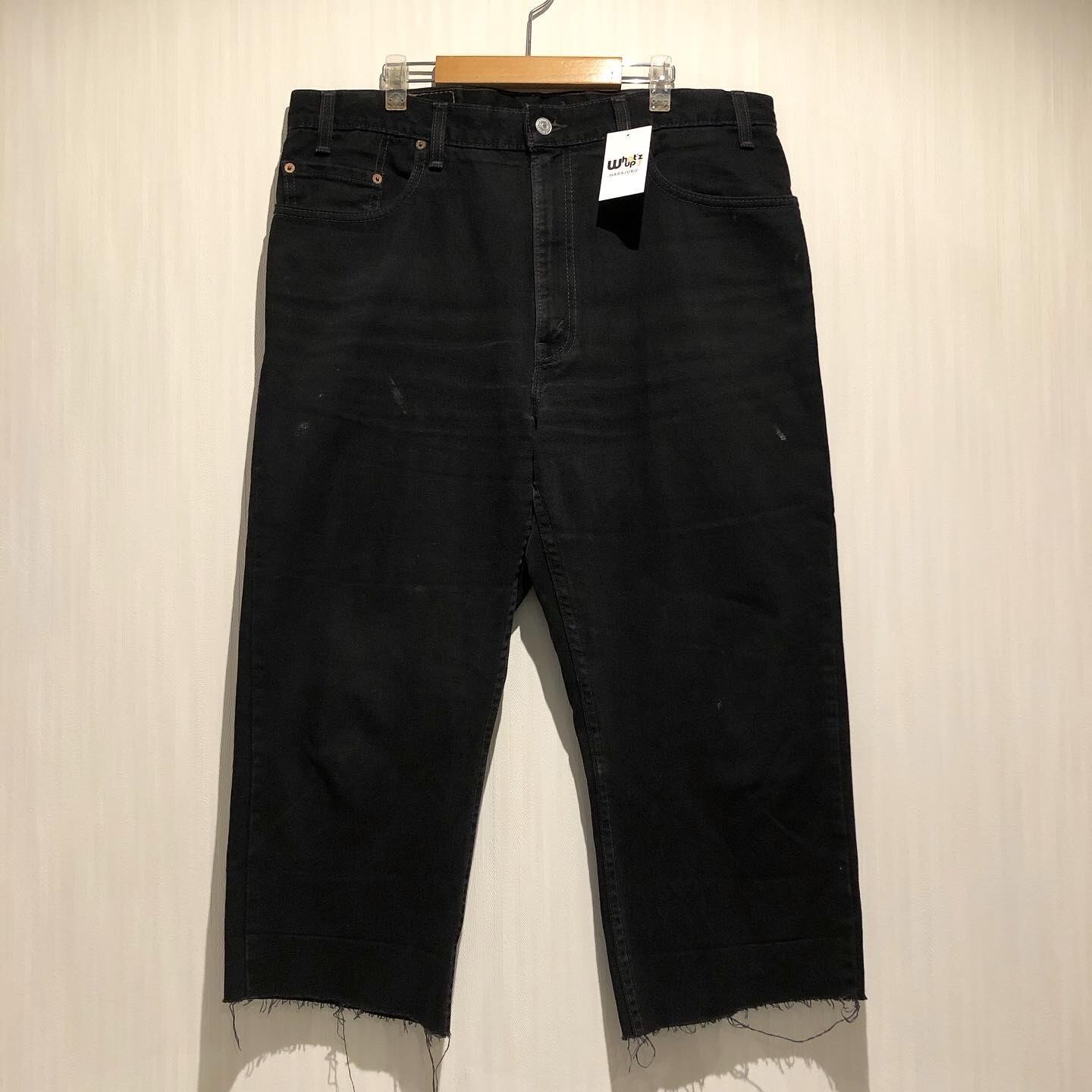 2000s Levi's 505 black denim pants “cut off”【高円寺店】