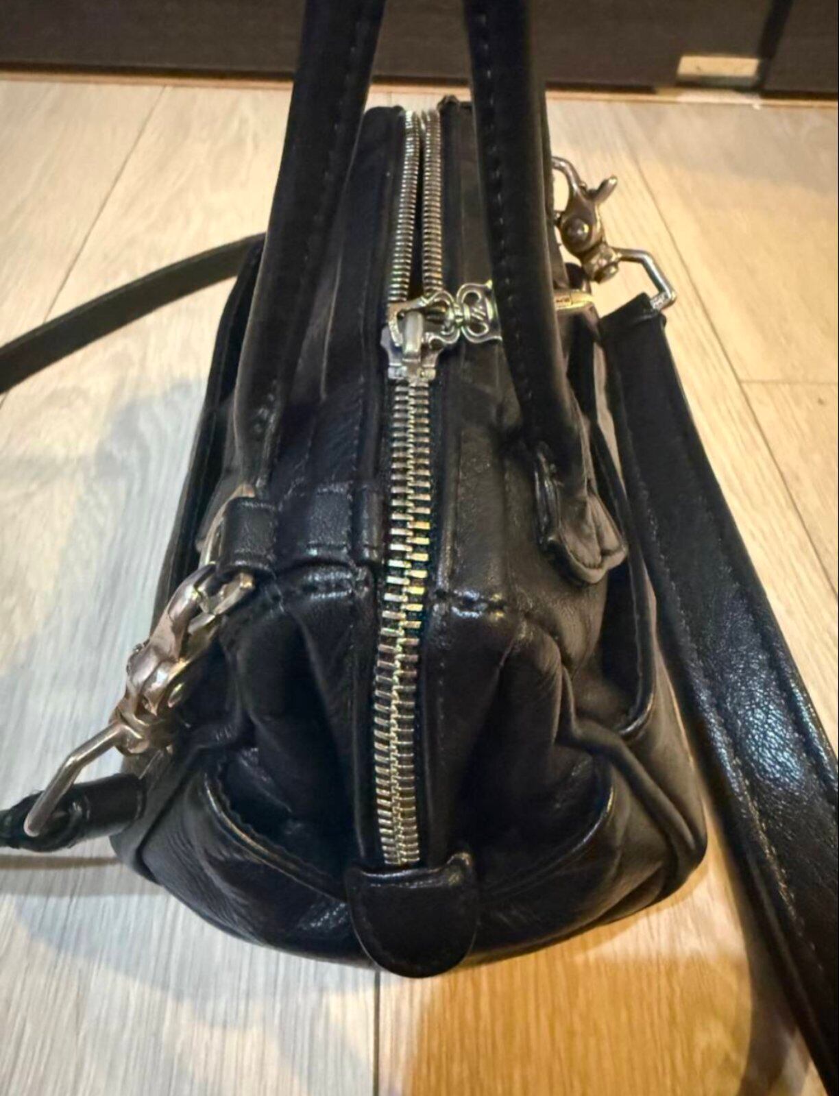 CHROME HEARTS クロムハーツ MOCHITA HAND BAG レザー シルバー カバン