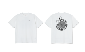 Last Resort AB & Spitfire SWIRL TEE WHITE