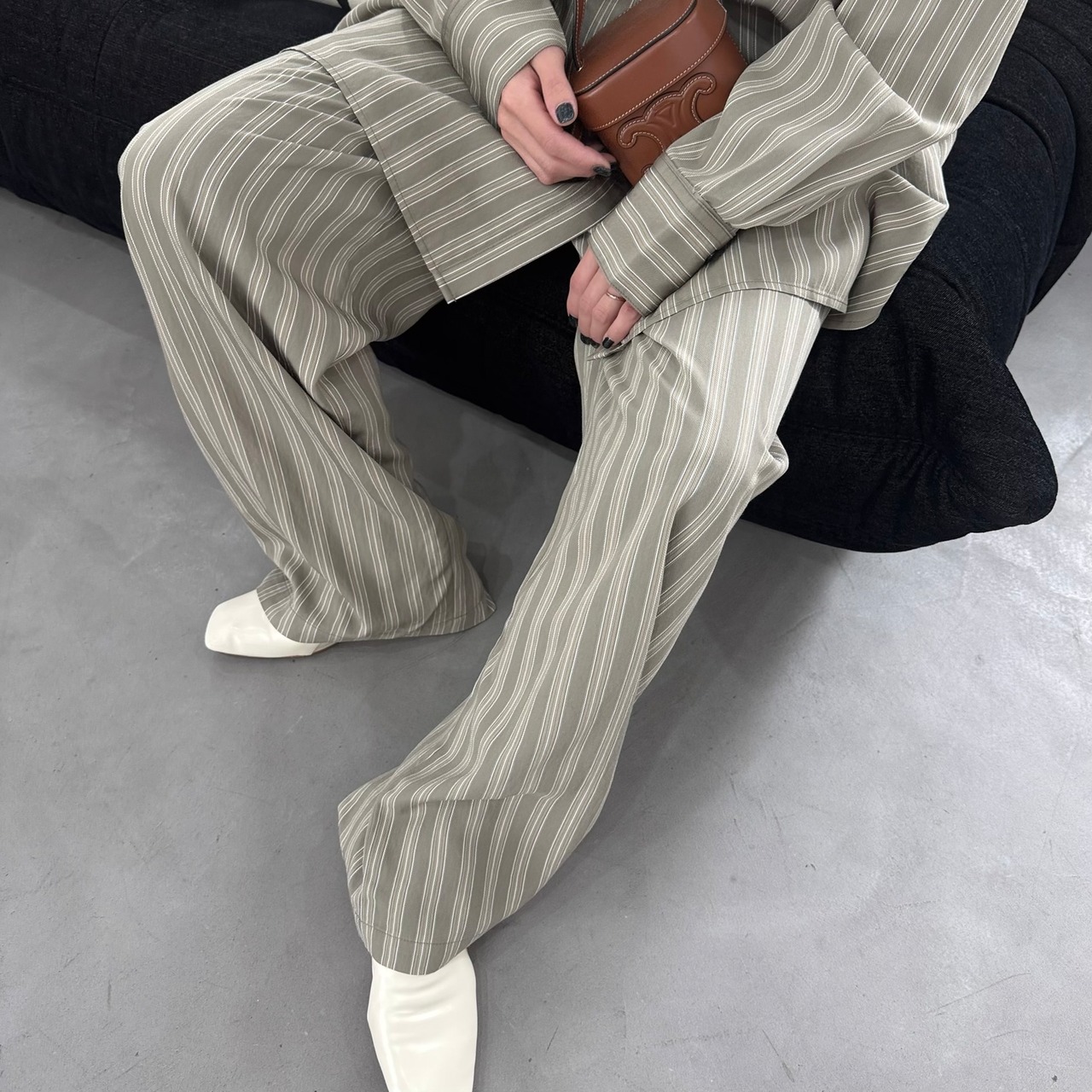 デザインストライプラフPT/ベージュ