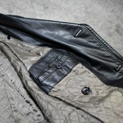 leather trench coat black