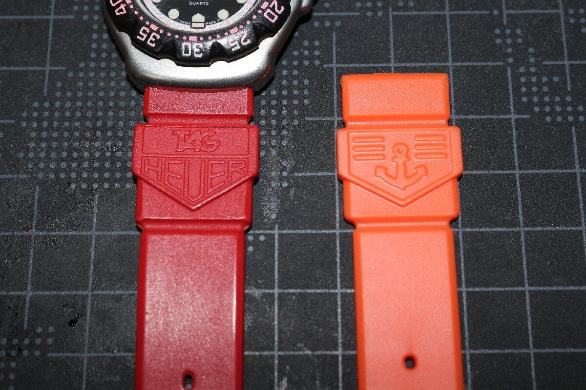 タグホイヤーフォーミュラ-1 純正風 赤 青 緑 黄 オレンジ ラバー