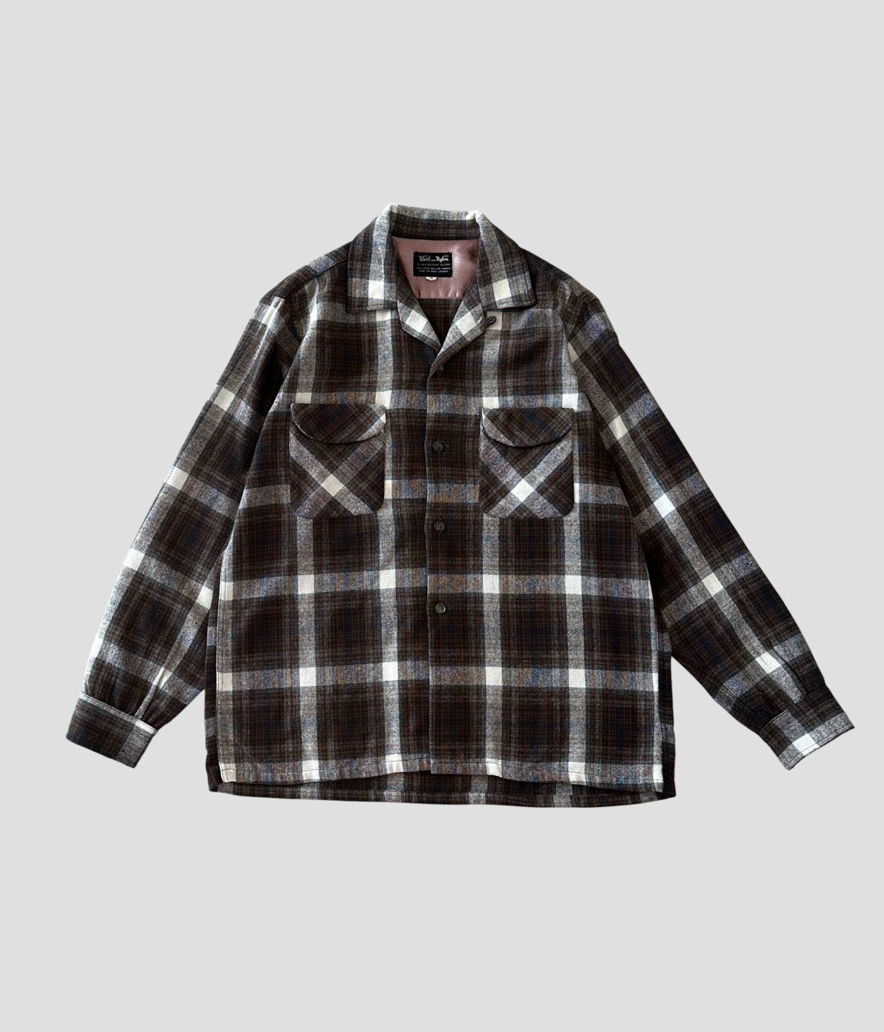 Vintage 60s M Opencollar Check Shirt | BEGGARS BANQUET公式通販
