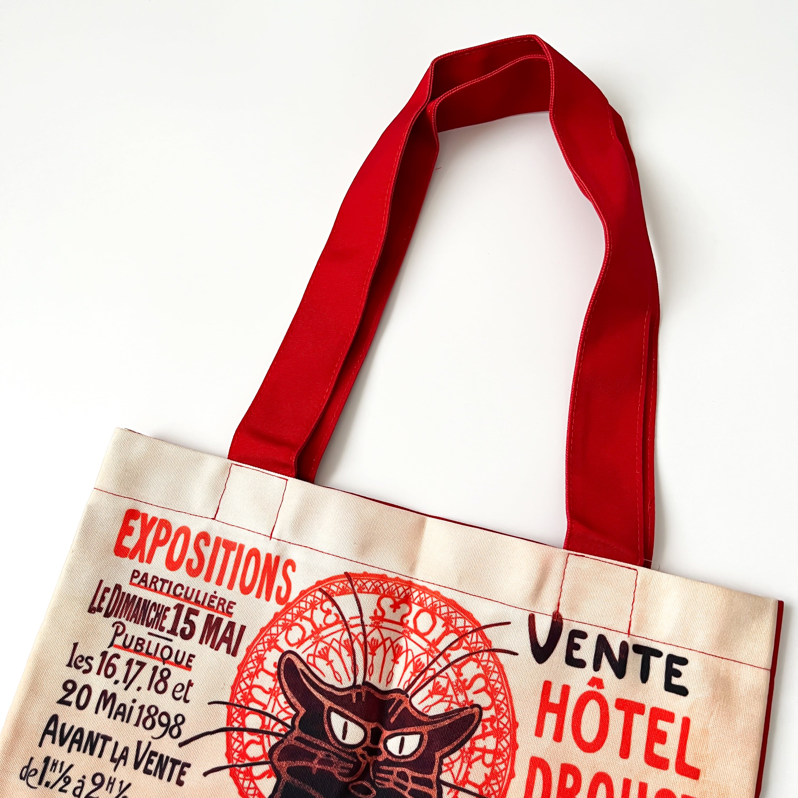 WEB限定】スタンラン プリントトートバッグ ル・シャ・ノワール | hmm