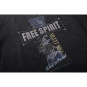 VINTAGE ストリート ラインストーンプリントTシャツ T2077