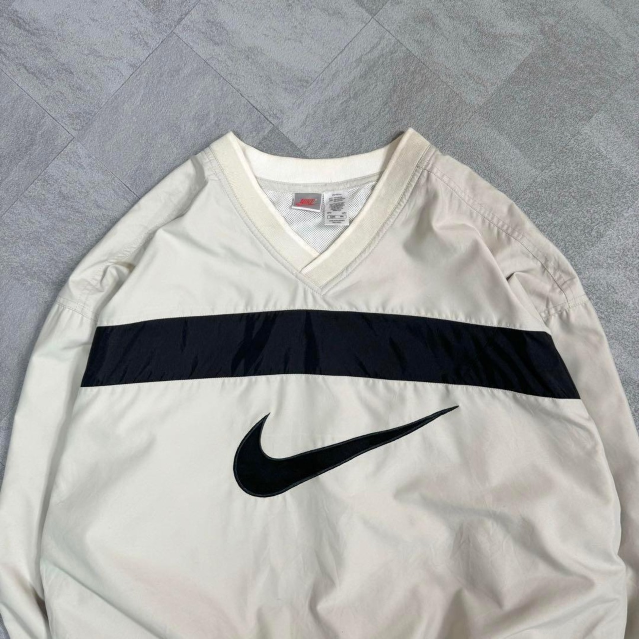 【希少カラー】ナイキ ナイロンジャケット 90s 銀タグ ロゴ刺繍 ゆるだぼ