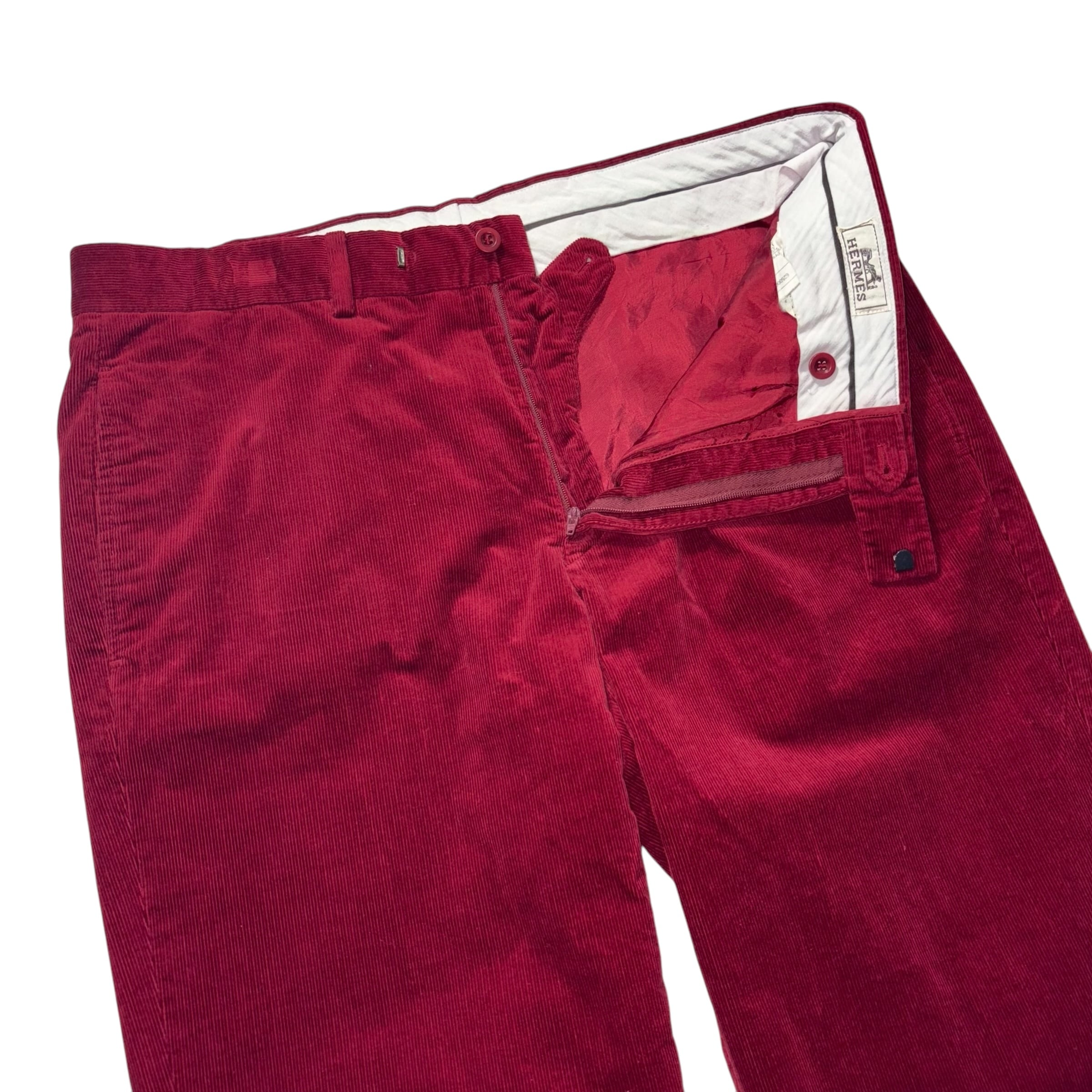 HERMES red corduroy pants | NOIR ONLINE HERMES red corduroy pants | NOIR ONLINE