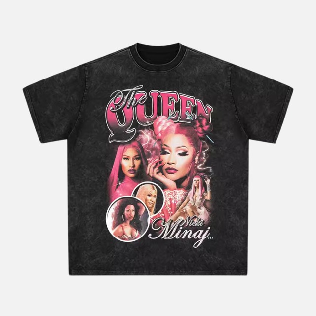 お値下可　ニッキーミナージュ　古着　オーバーサイズ　Tシャツ グラフィックピンク お値下可 ニッキーミナージュ 古着 オーバーサイズ Tシャツ