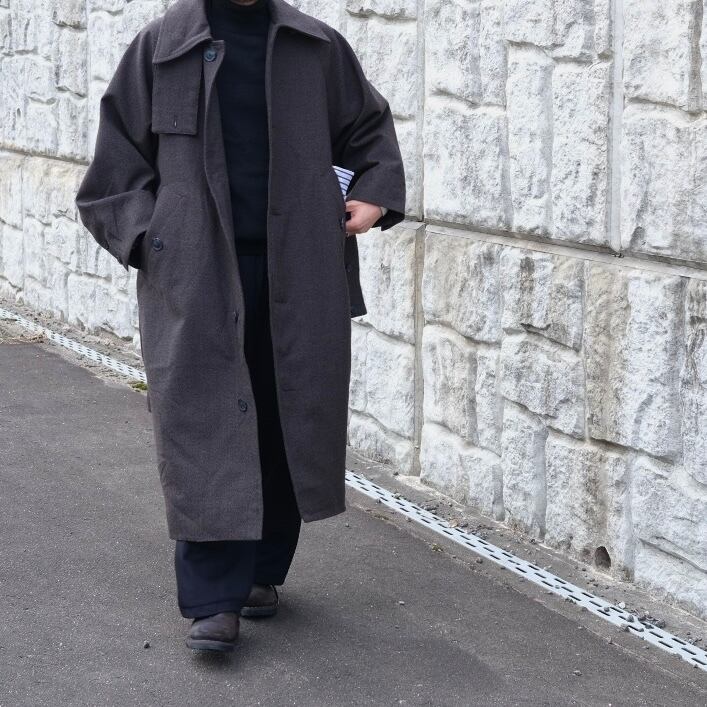 NEAU Peaked lapel long coat サイズ0 Peaked lapel long coat (-forest green-) – NEAU